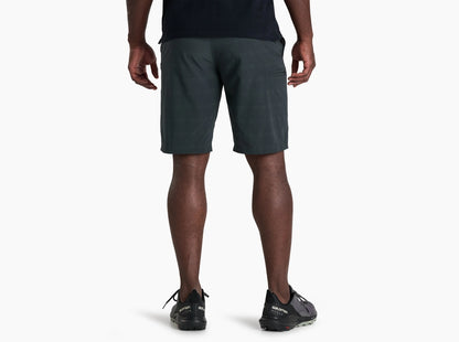 Upriser Short - Onyx men's breathable grey performance shorts with elastic waistband by KUHL