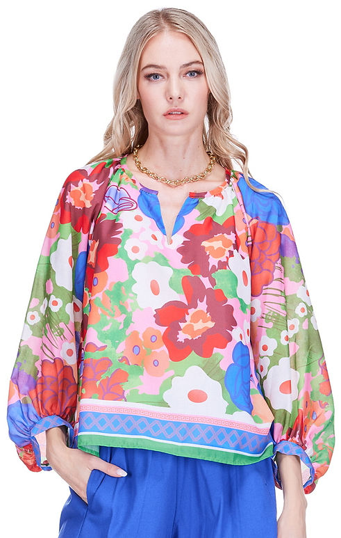 Peasant Bishop Sleeve Top