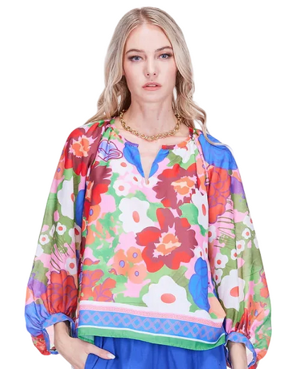 Peasant Bishop Sleeve Top