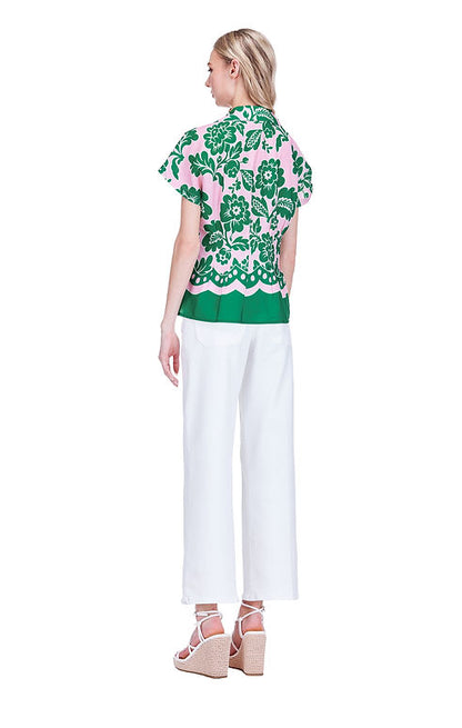 Waist Pleated Blouse