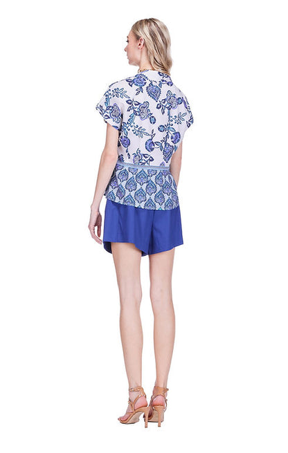 Waist Pleated Blouse