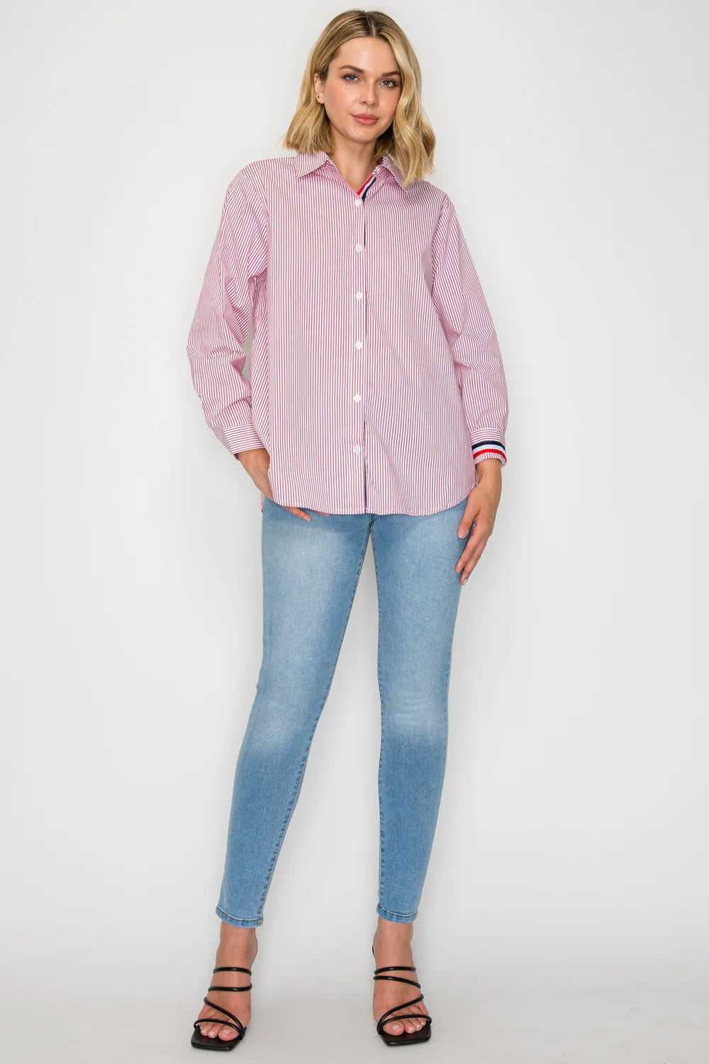 Jasmine Cotton Pinstripe Shirt