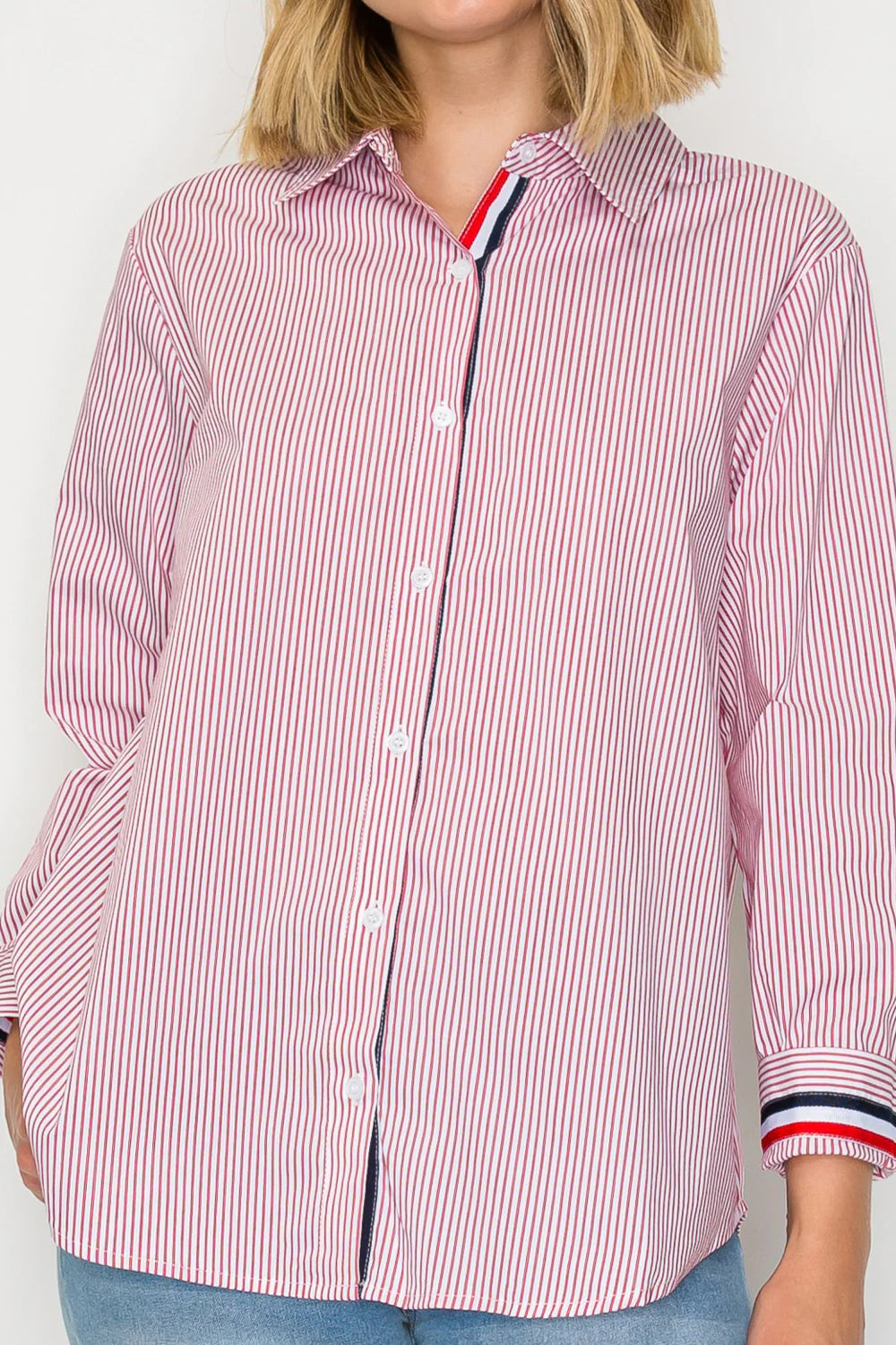 Jasmine Cotton Pinstripe Shirt