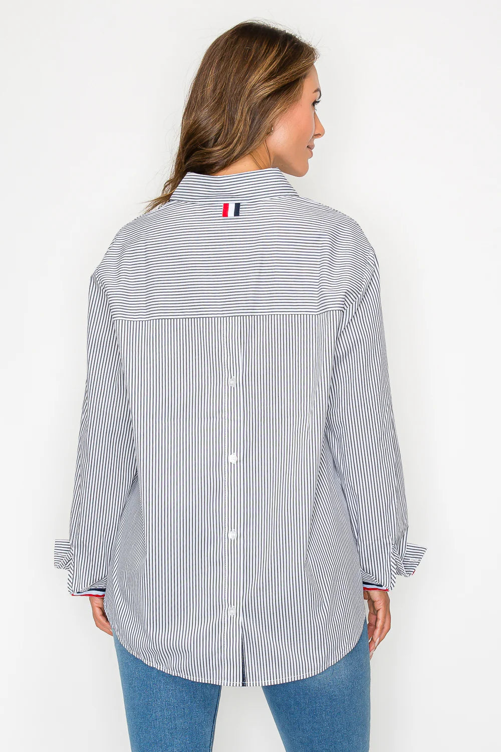 Jasmine Cotton Pinstripe Shirt