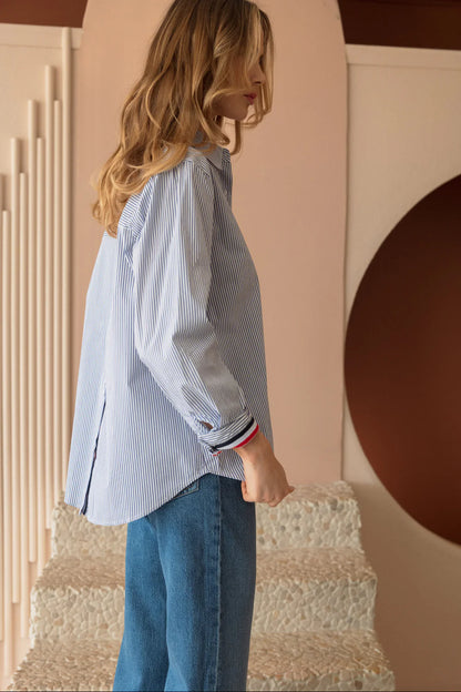 Jasmine Cotton Pinstripe Shirt