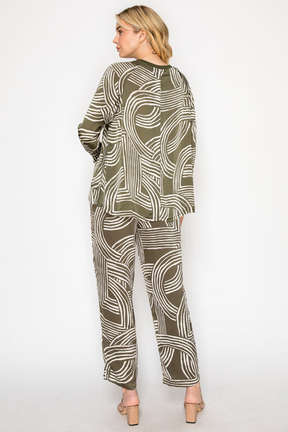 Johnna Woven Print Pant
