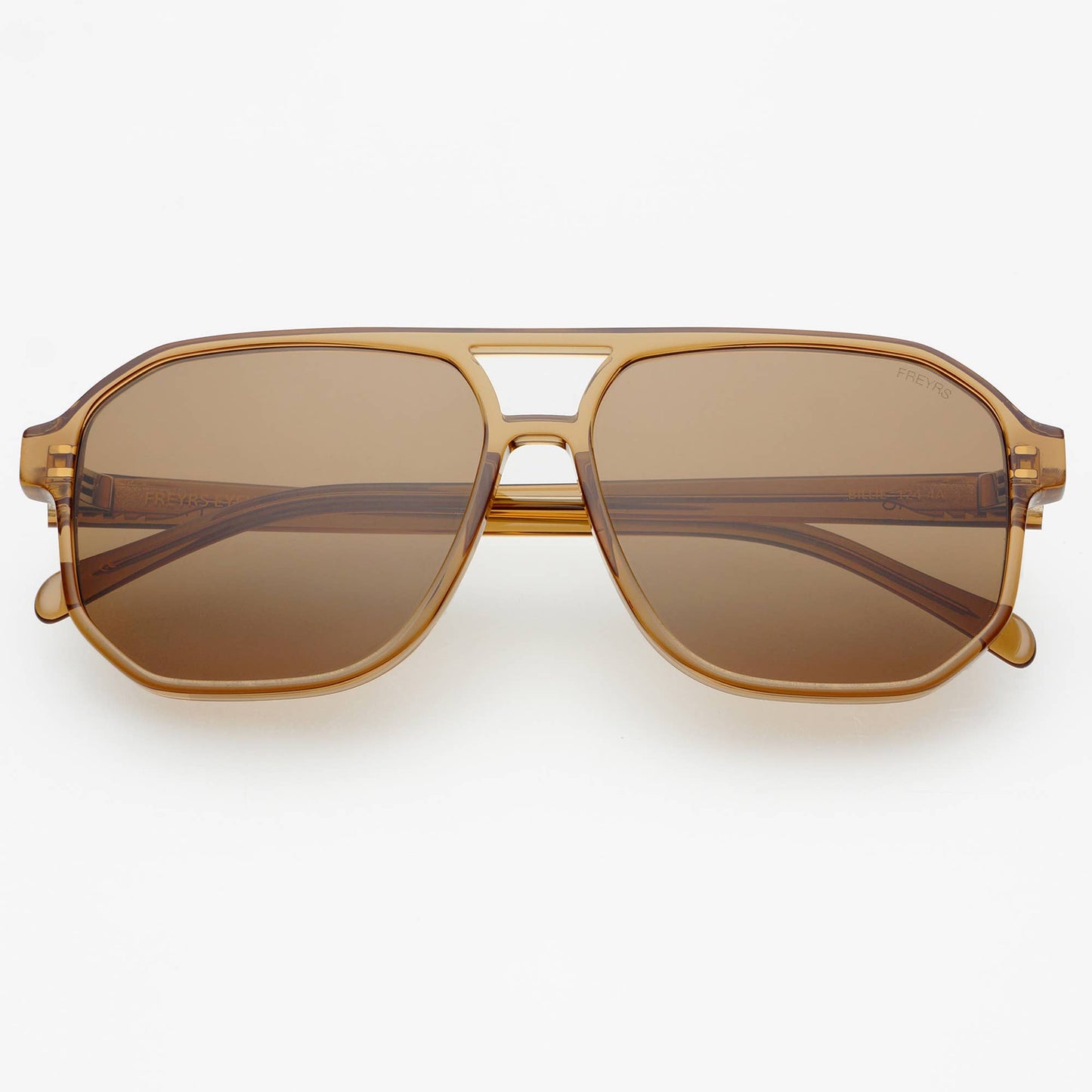 Billie sunglasses, tortoise/brown frame with brown gradient lenses, front