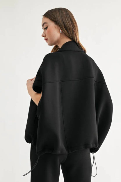 Frankie Poncho Jacket - Black