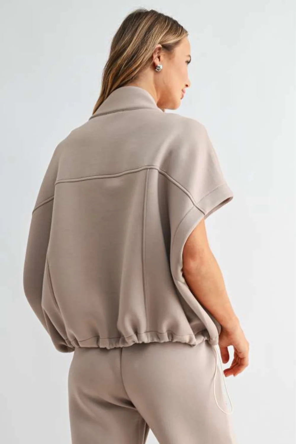 Frankie Poncho Jacket - Taupe