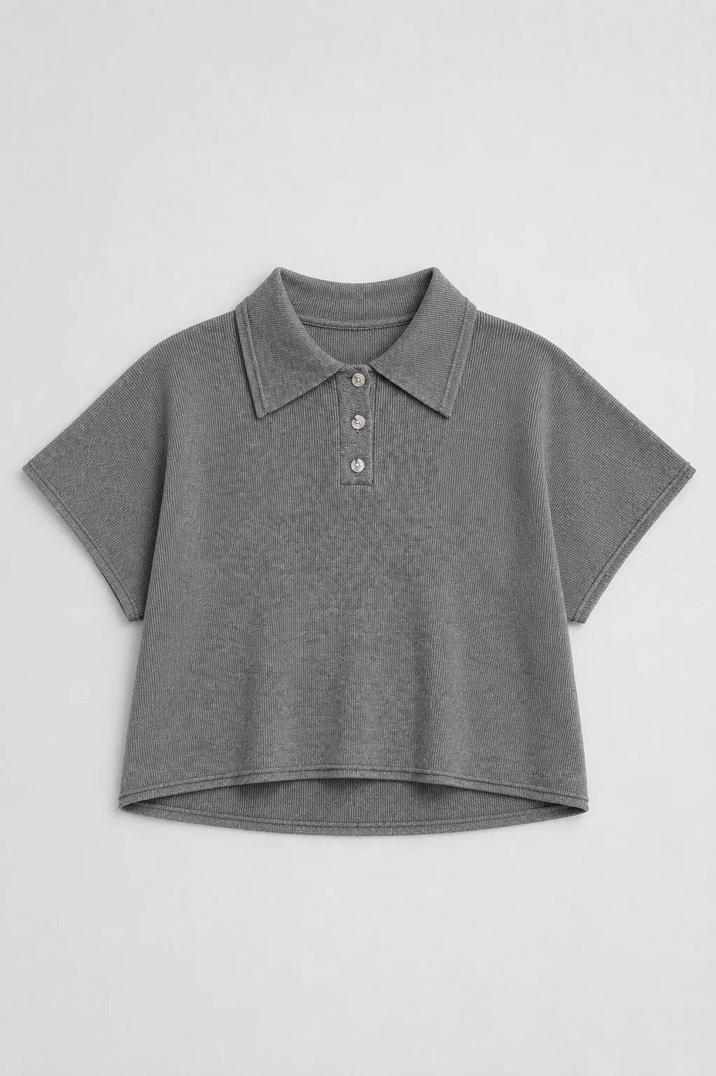 Sean Knitted Top - Heather Grey