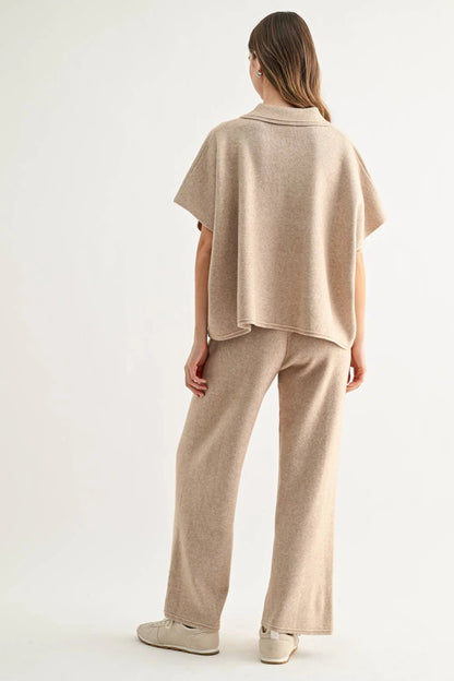 Sean Knitted Top - Oatmeal