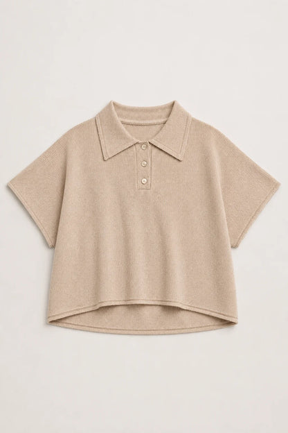 Sean Knitted Top - Oatmeal