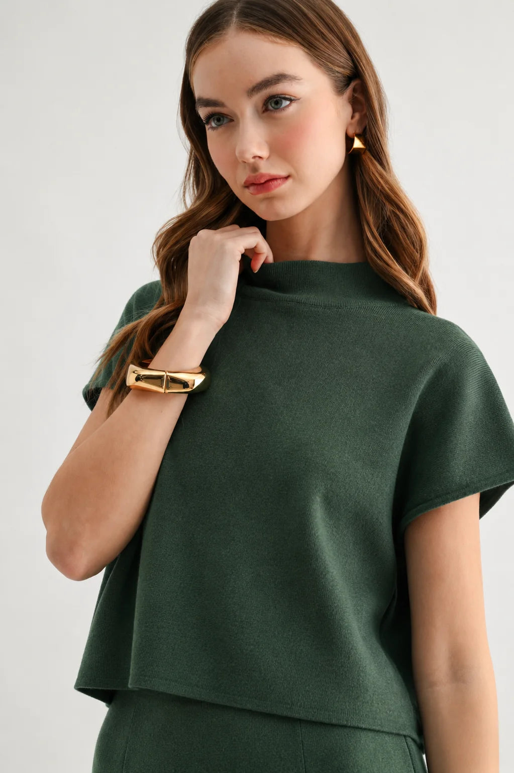 Sienna Top - Hunter Green