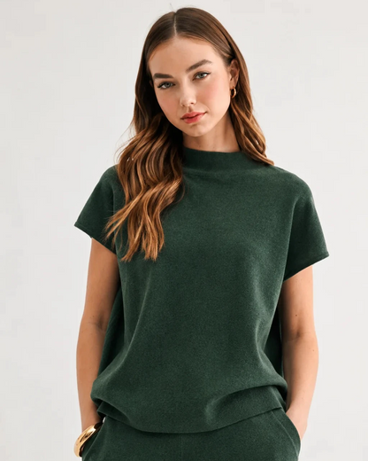 Sienna Top - Hunter Green