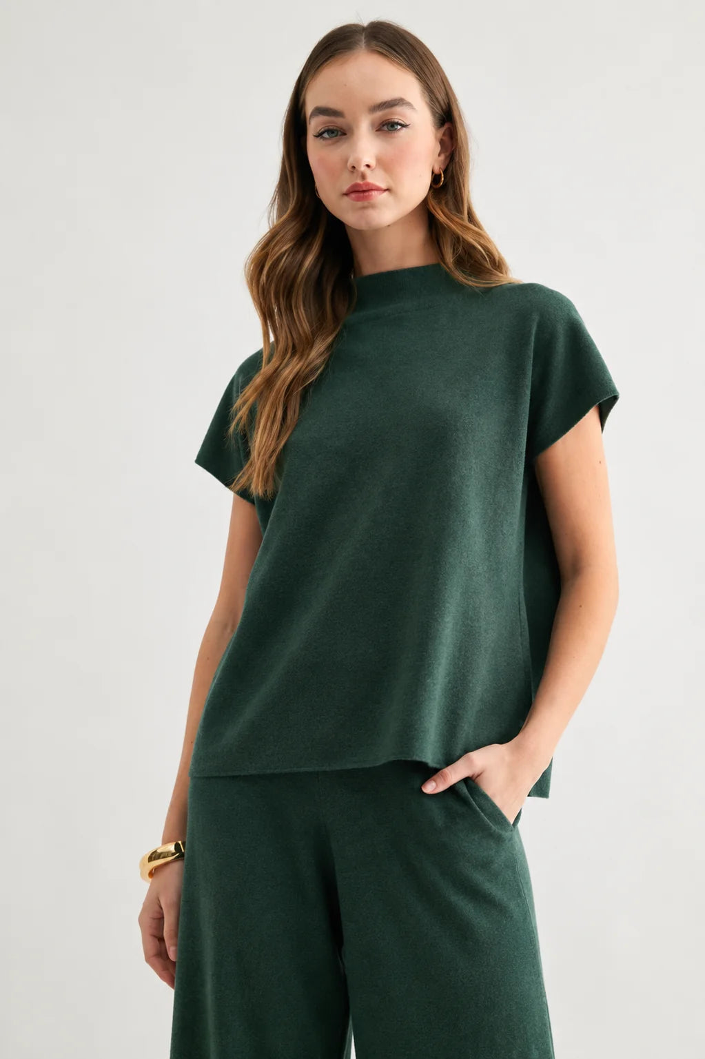 Sienna Top - Hunter Green