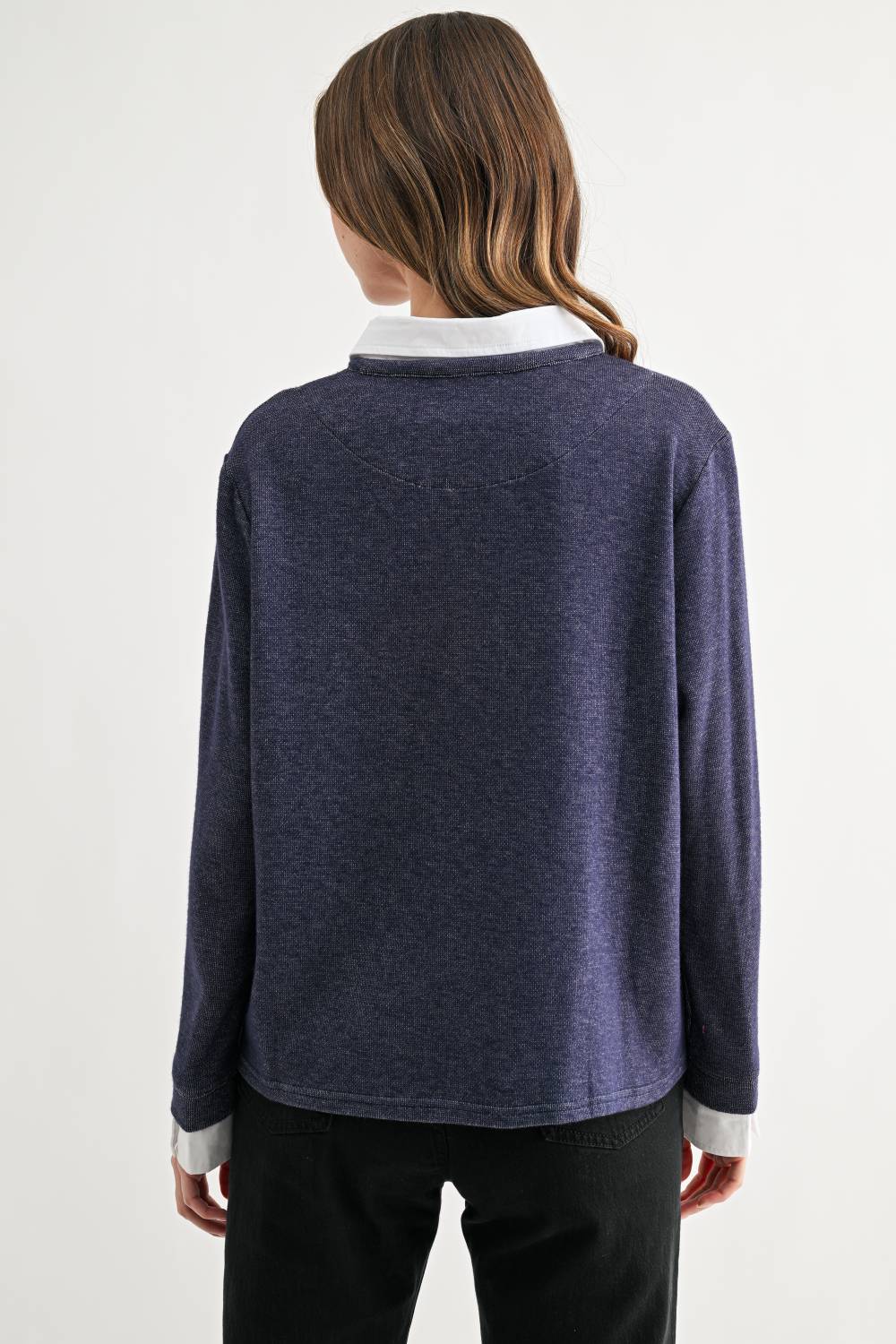 Kevin Sweater Top - Navy