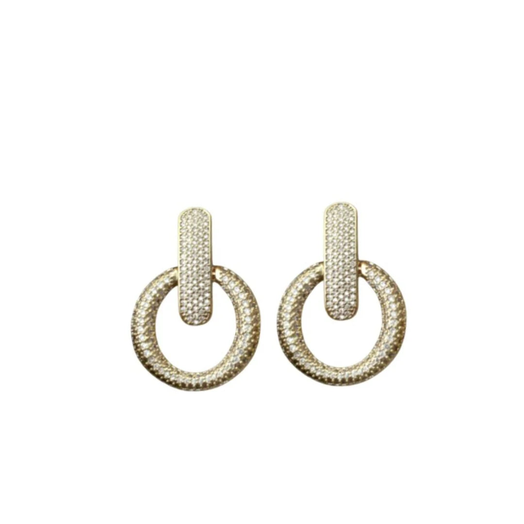 Charlston Drops silver-tone earrings with crystal accents, ACCESSORY CONCIERGE Women's Jewelry HCO