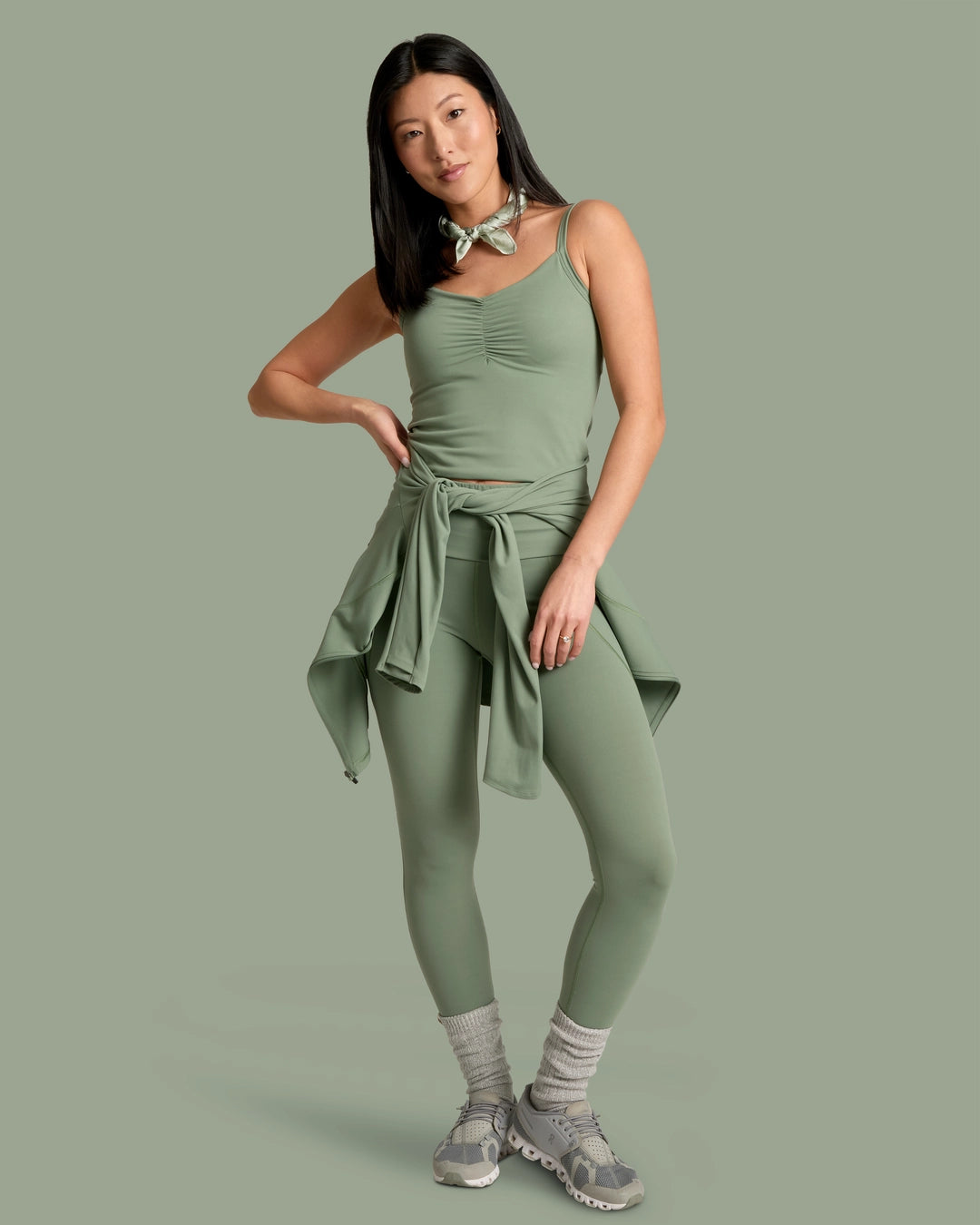 Kush Bra Tank - Slate Green