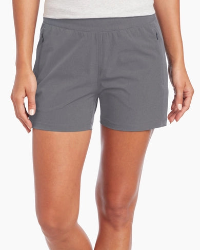 W's Freeflex Short - Flint in lightweight, quick-dry fabric, breathable activewear, curated Fredericksburg TX