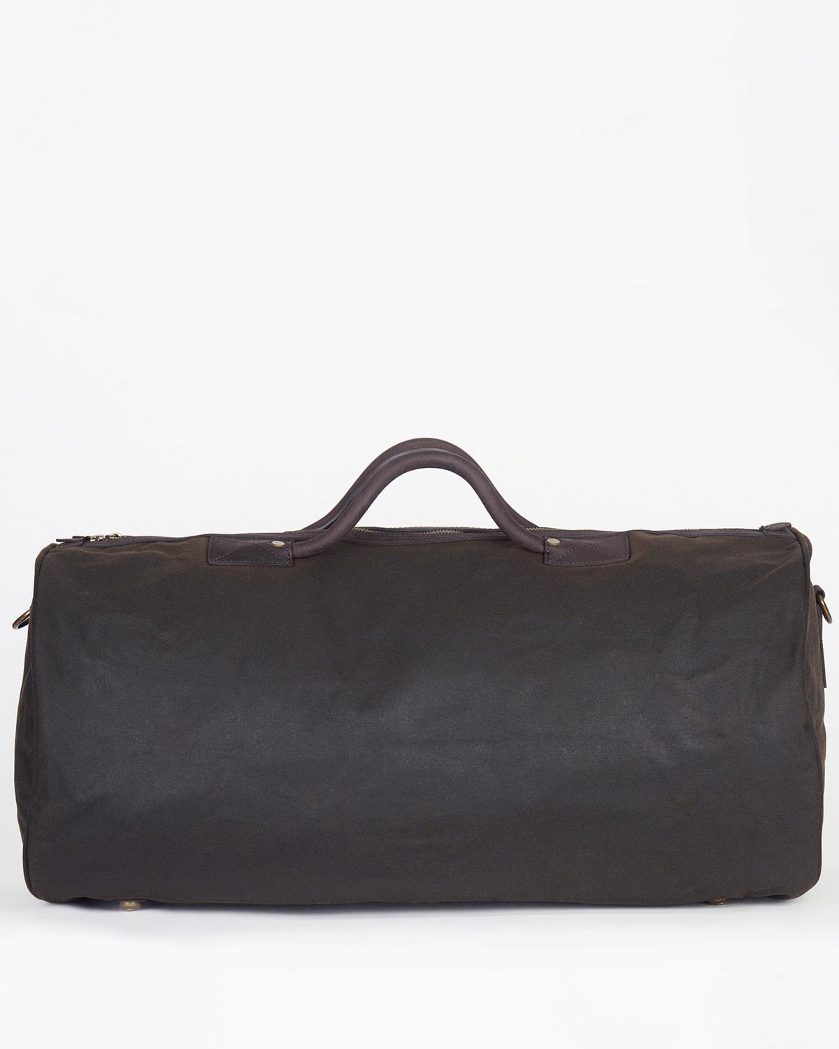 Wax Holdall in dark brown waxed cotton with leather trims, BARBOUR INC., Bags collection