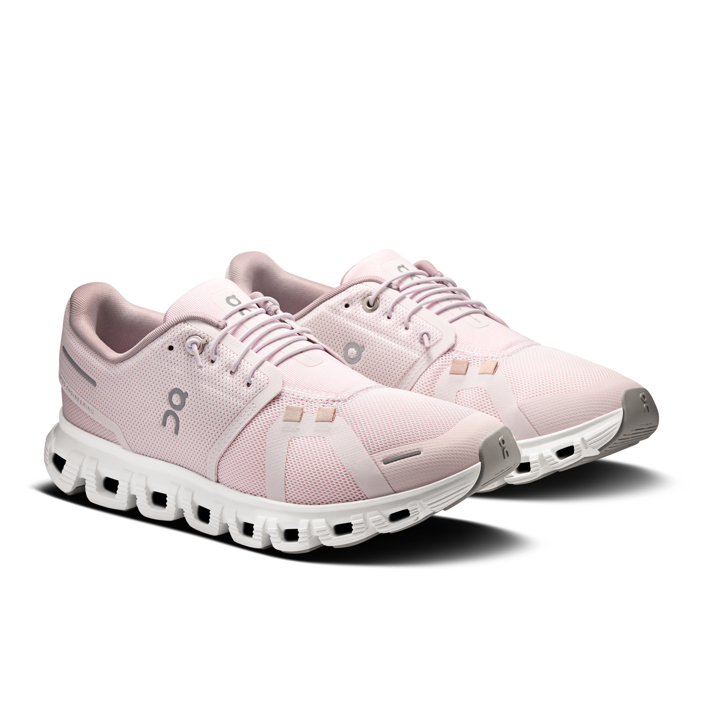 Cloud 6 W Orchid/Fade running shoes, pink mesh upper, laced front, white CloudTec sole