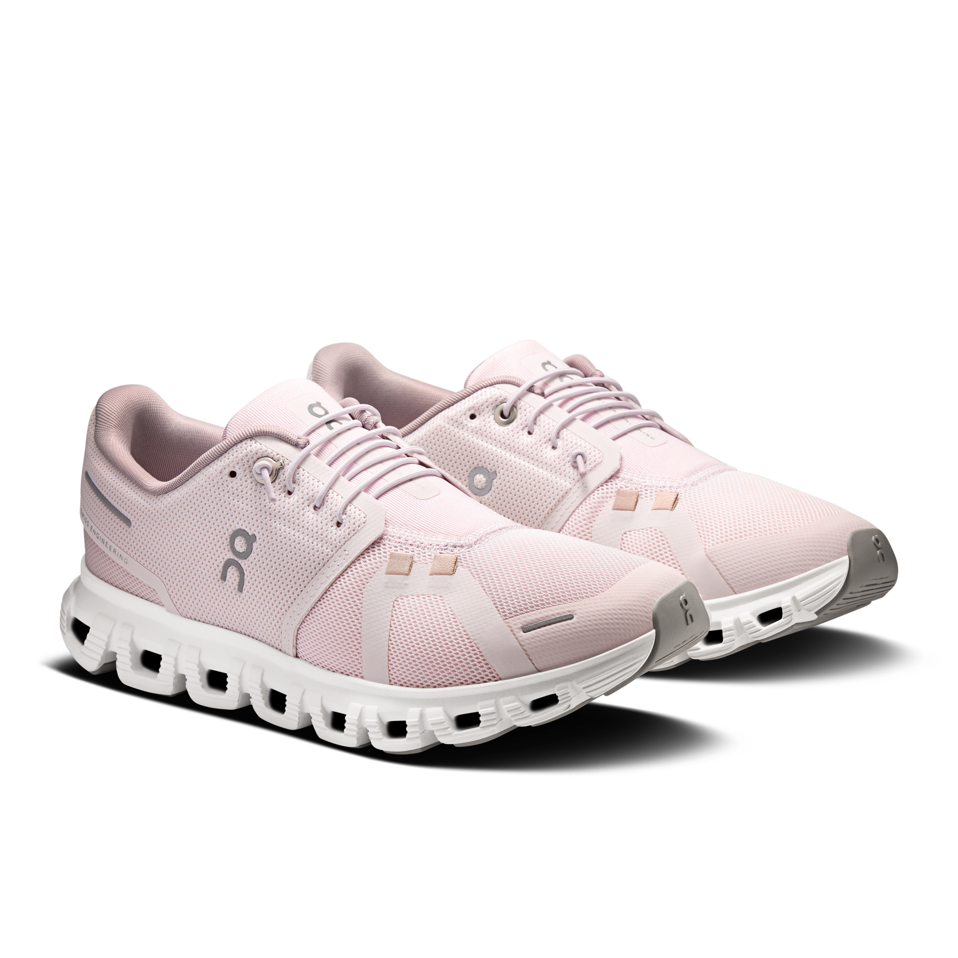 Cloud 6 W Orchid/Fade running shoes, pink mesh upper, laced front, white CloudTec sole