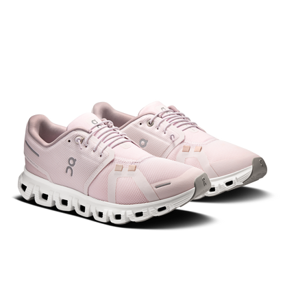 Cloud 6 W Orchid/Fade running shoes, pink mesh upper, laced front, white CloudTec sole