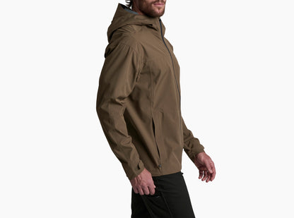 M Stretch Voyagr Jacket in brown with breathable waterproof fabric by KUHL at HCO Fredericksburg