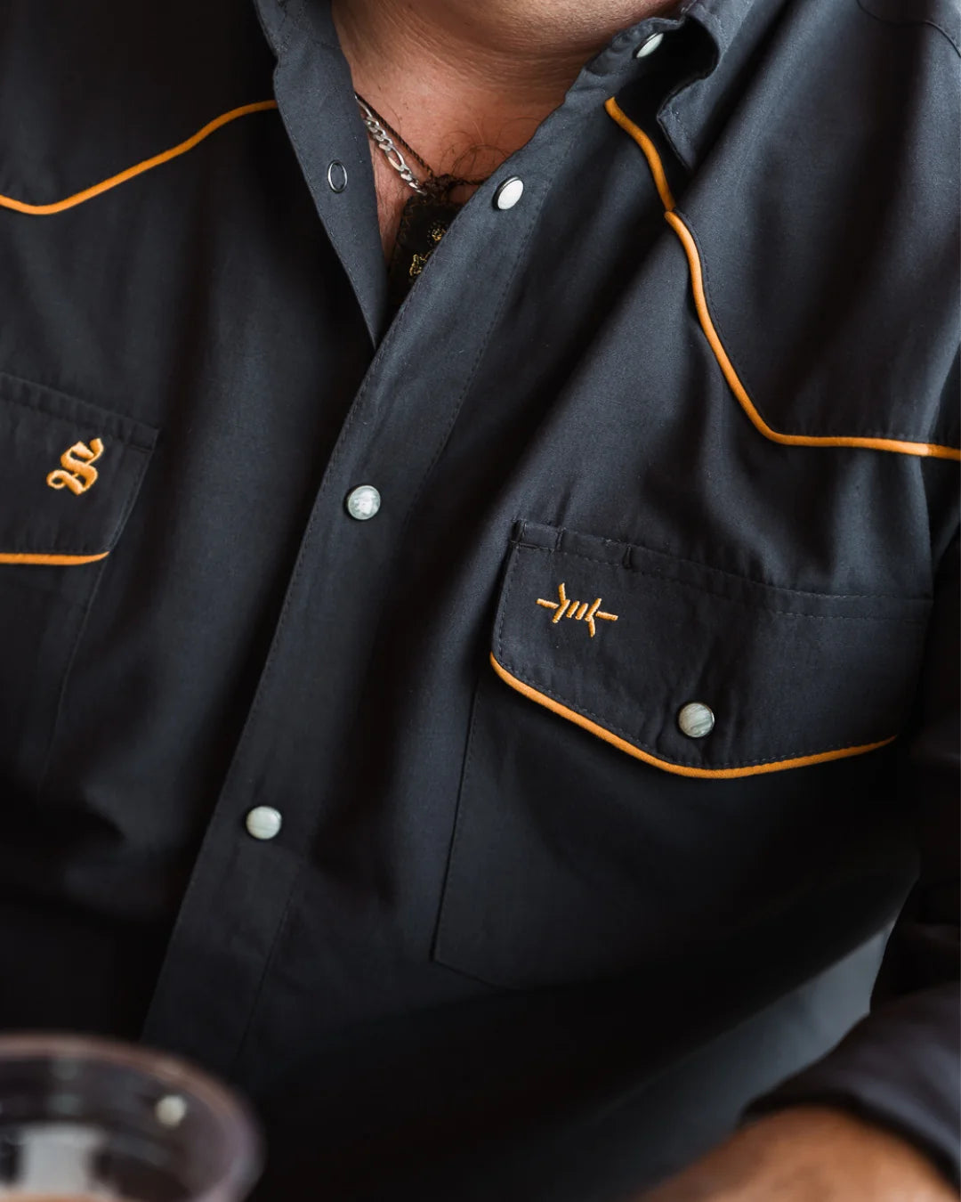 Western Field Shirt - Frontera Shiner - Charcoal
