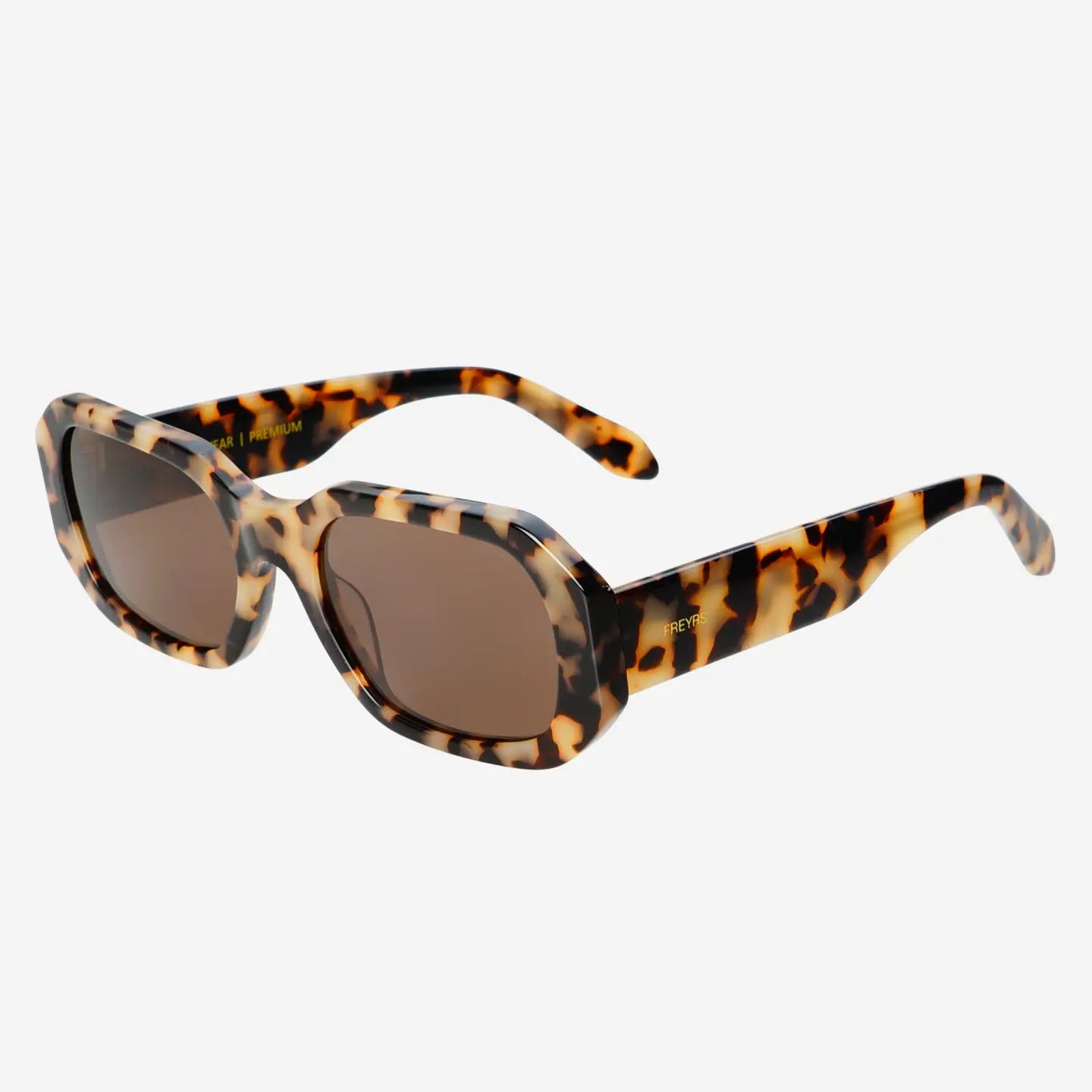 Onyx Acetate Rectangular Sunglasses - Milky Tortoise