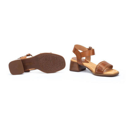 Suela de sandalia color Brandy Oliva W2G con relieve antideslizante
