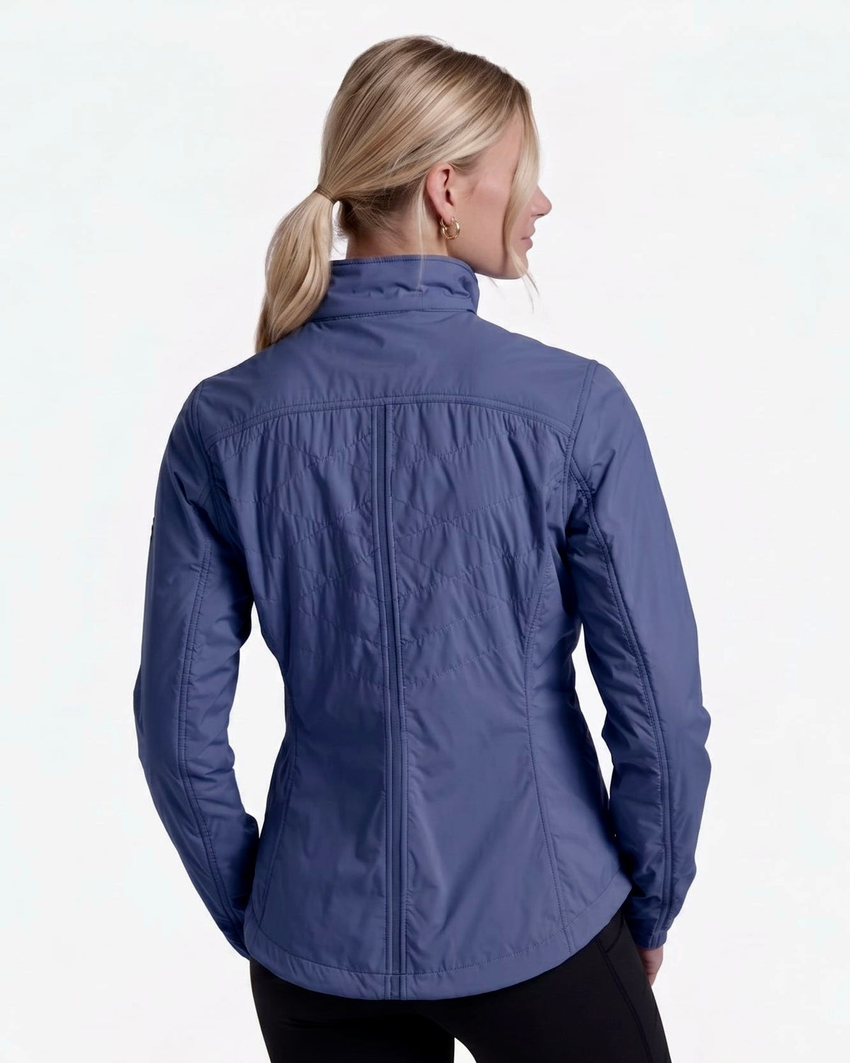 W's The One Jacket - Deep Periwinkle by KUHL, women's navy water-resistant stretch jacket