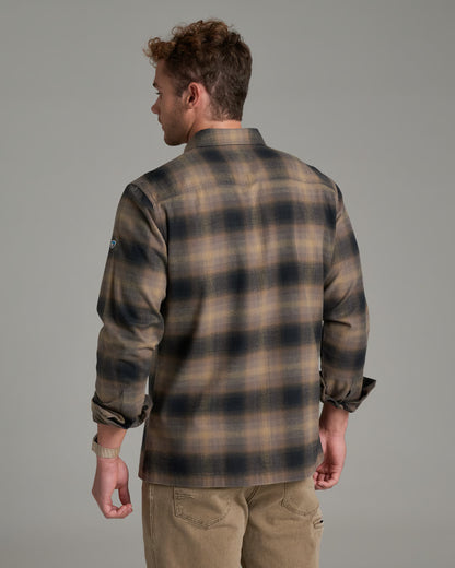 Dillingr Flannel LS - Dark Sand