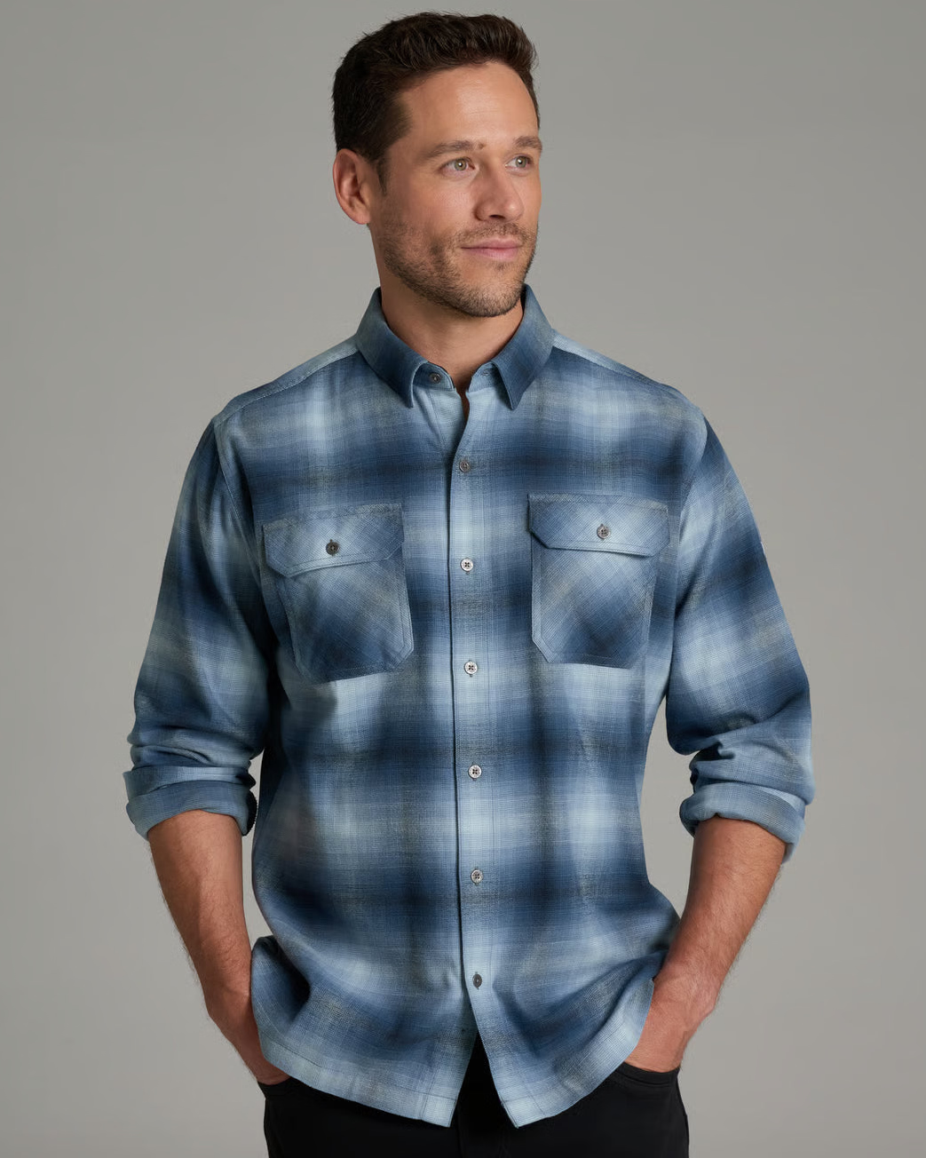 Dillingr Flannel LS - Faded Denim