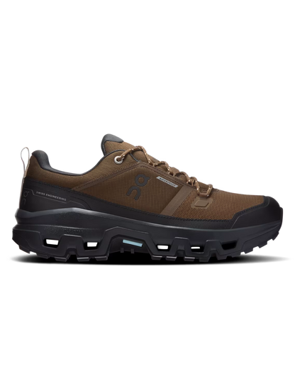 Cloudrock Low WP M - Earth/Black waterproof hiking boot by ON RUNNING, Men's Shoes, HCO curated