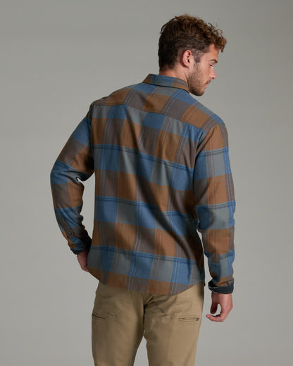 Fugitive Flannel LS - Bronze Blue
