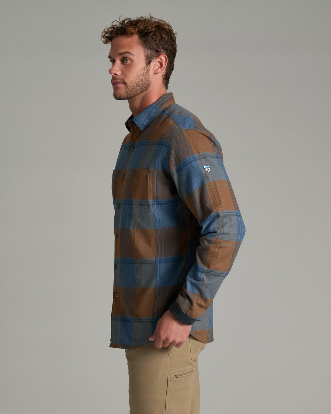 Fugitive Flannel LS - Bronze Blue