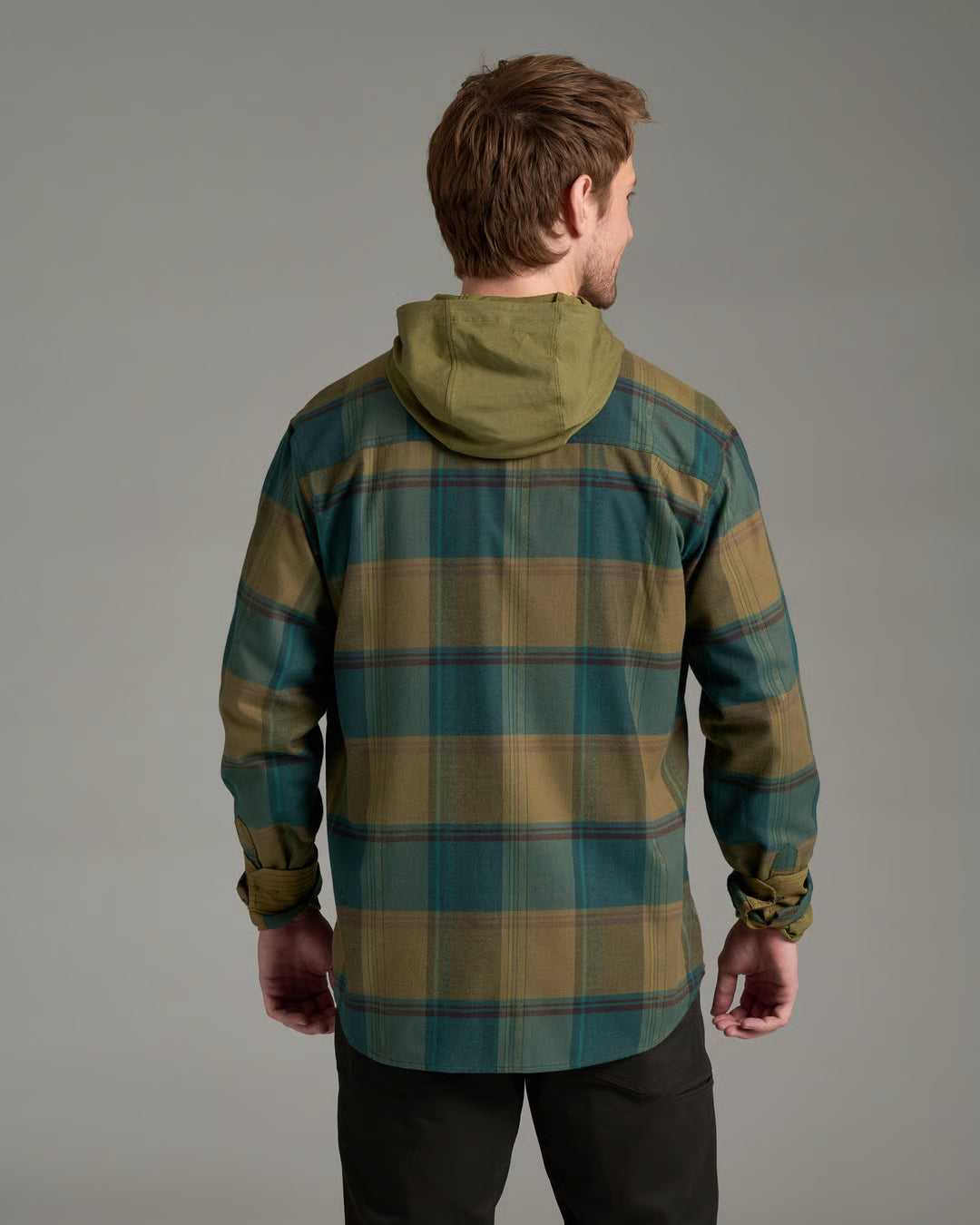 Fugitive Flannel LS - Olive Fusion