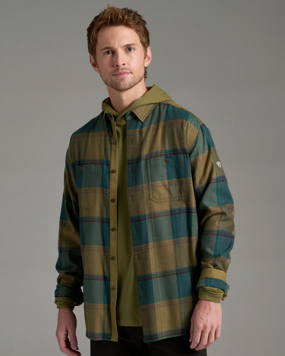 Fugitive Flannel LS - Olive Fusion