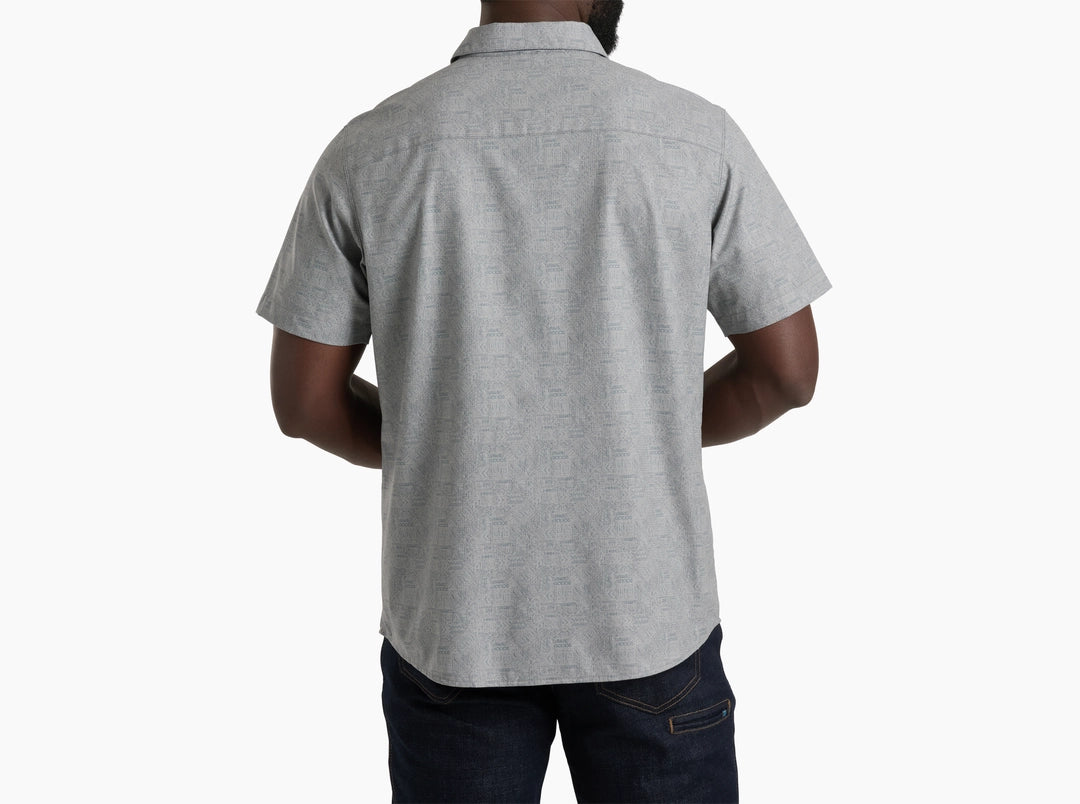 KUHL Breeze SS - Titanium men's short sleeve shirt in gray with breathable, quick-dry fabric