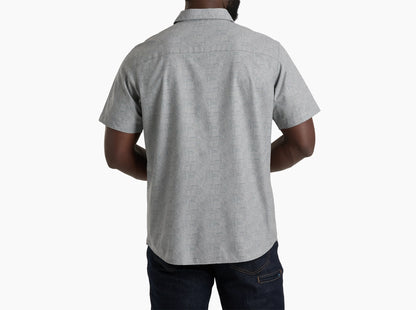 KUHL Breeze SS - Titanium men's short sleeve shirt in gray with breathable, quick-dry fabric