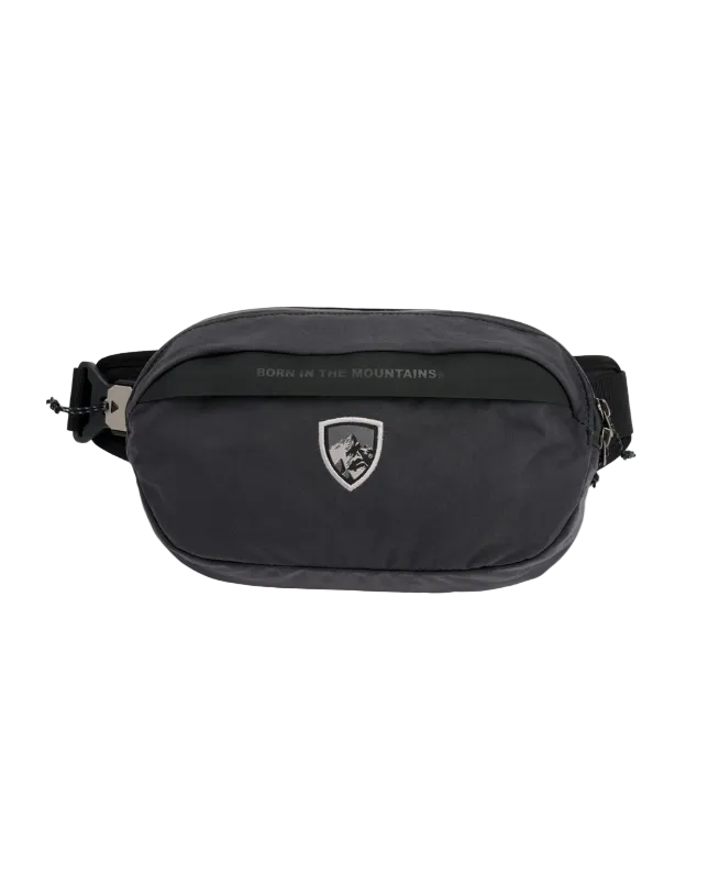 Eskape Kanvas Sling Pack - Ink Black with durable nylon canvas, KUHL Bags collection, Fredericksburg TX