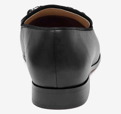 Ali Chain Loafer - Black Nappa Leather