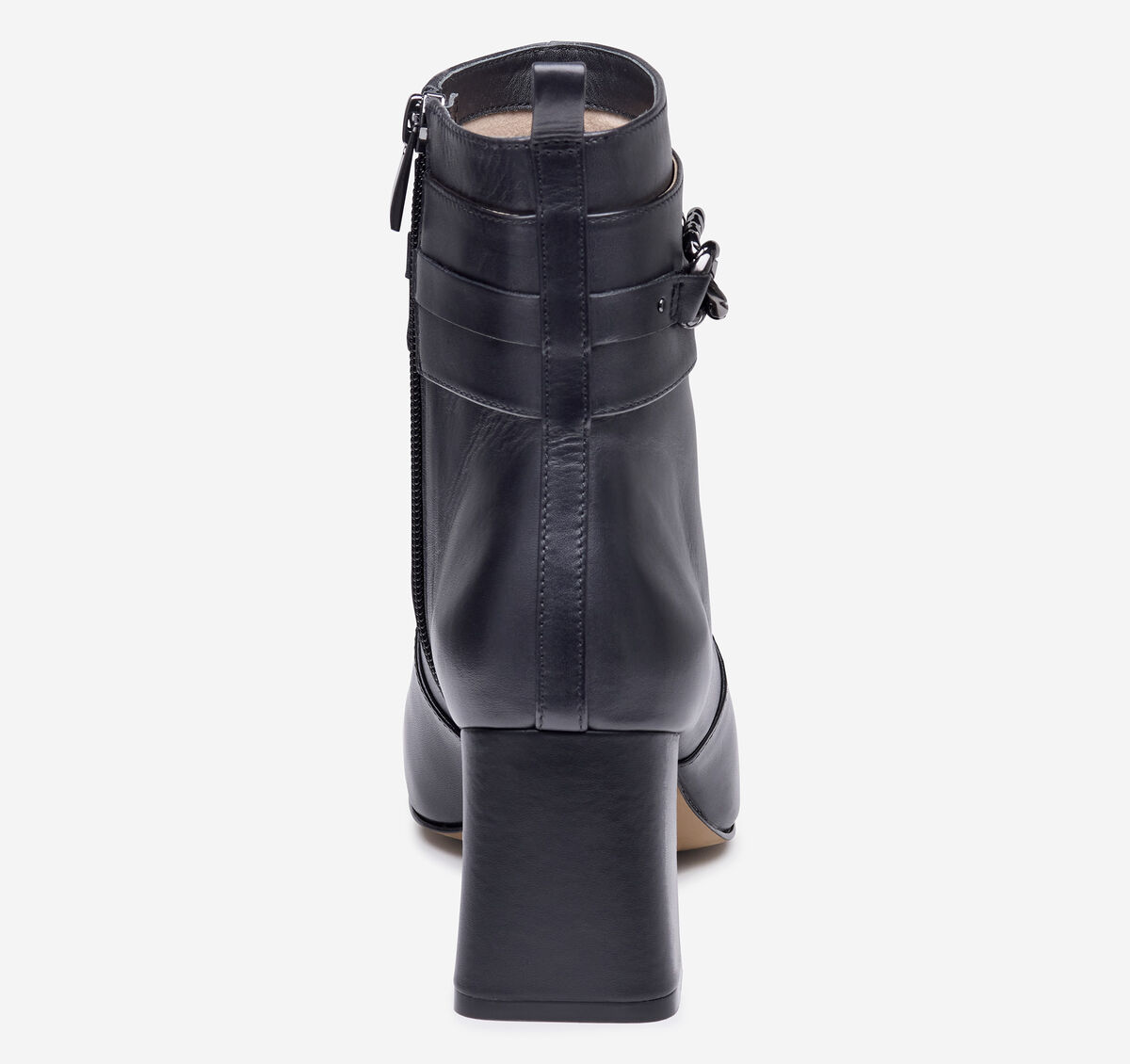 Whitney Chain Bootie - Black Nappa Leather
