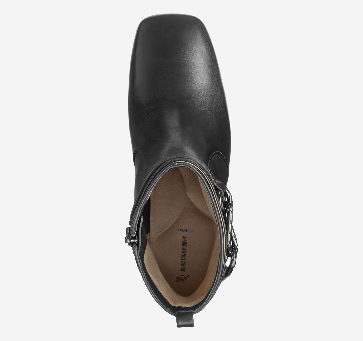 Whitney Chain Bootie - Black Nappa Leather