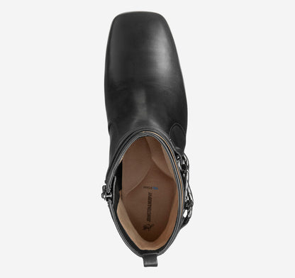 Whitney Chain Bootie - Black Nappa Leather
