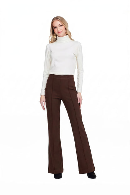 Front Seaming Ponte Knit Pant