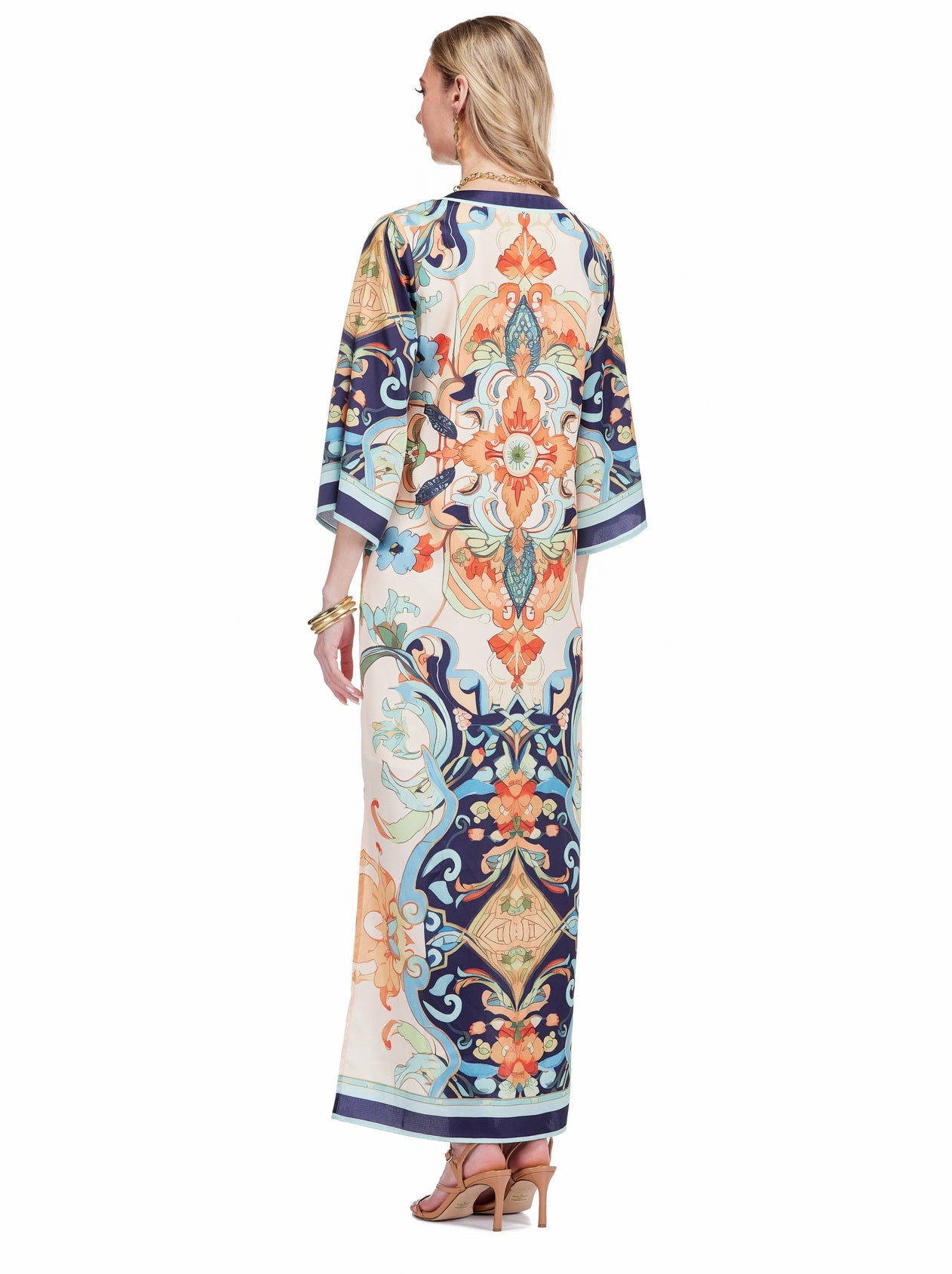 Trimmed Maxi 54" - Azure Medallion