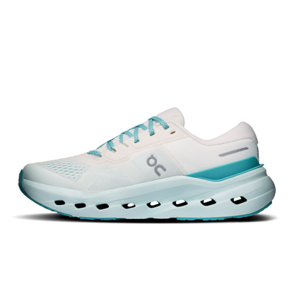 Cloudrunner 3 W - Ivory/Aquamarine women's shoe with Helion foam cushioning by ON RUNNING