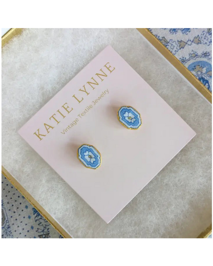 Henrietta Stud Earring - Light Blue